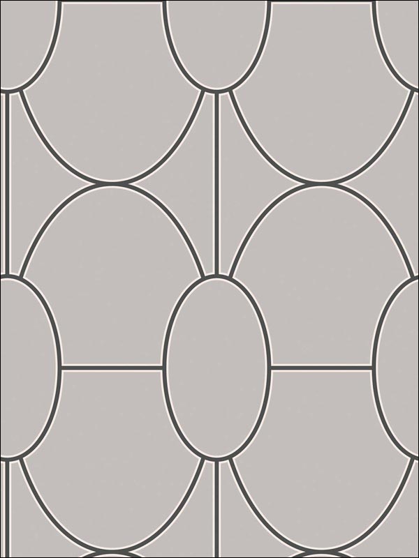 Riviera wallpaper in grey color - pattern number 105/6027.CS.0 - by Cole and Son in the Geometric II collection