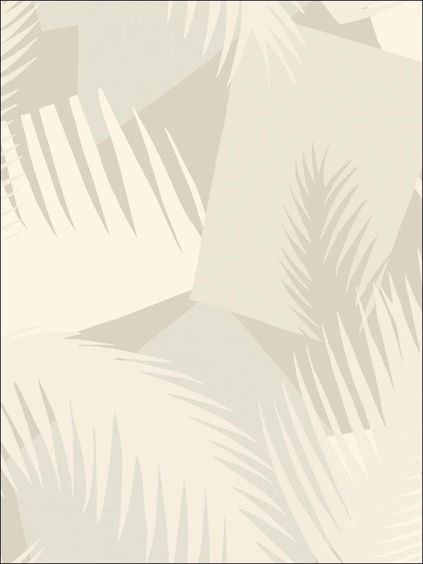 Deco Palm wallpaper in grey color - pattern number 105/8036.CS.0 - by Cole and Son in the Geometric II collection