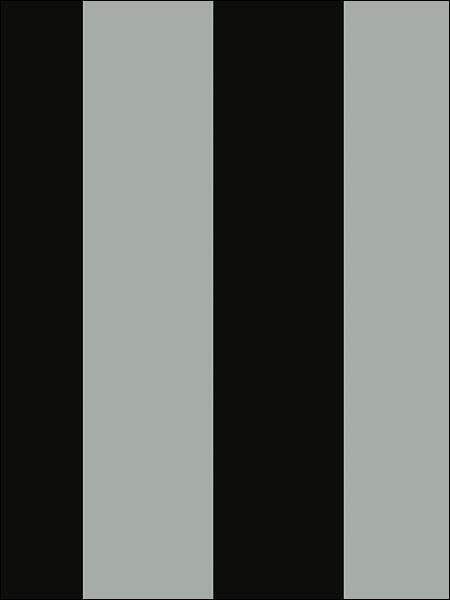 2.5 Tent Stripe fabric in metallic silver black color - pattern number BW28749 - by Patton Norwall in the Shades collection