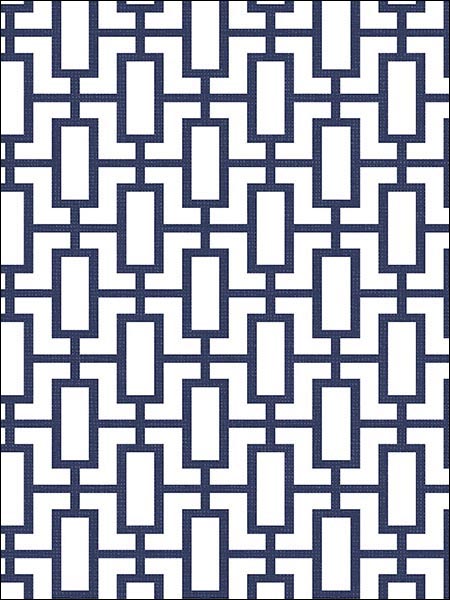 Luxor Print fabric in navy color - pattern number SH34507 - by Patton Norwall in the Shades collection