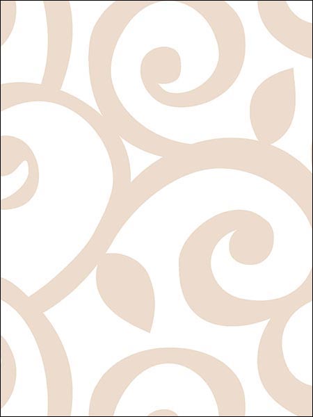 Curling Leaf fabric in beiges color - pattern number SH34511 - by Patton Norwall in the Shades collection