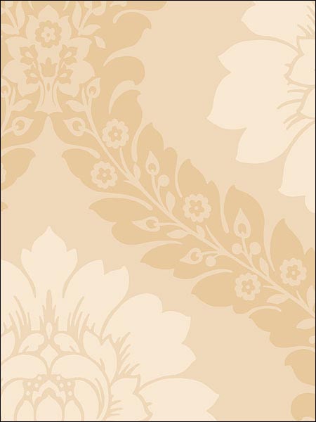 Daisy Damask fabric in beige color - pattern number SH34518 - by Patton Norwall in the Shades collection
