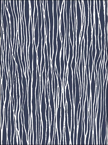 Jacaranda wallpaper in navy color - pattern number SH34530 - by Patton Norwall in the Shades collection