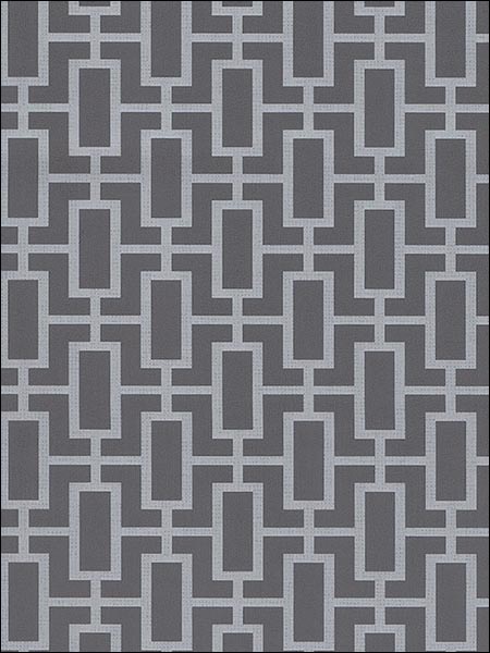 Luxor Print fabric in metallic silver grey color - pattern number TU27088 - by Patton Norwall in the Shades collection