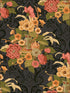 Dynasty Floral fabric in metallic ebony color - pattern number AI40000 - by Seabrook in the Koi collection