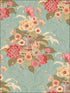 Dynasty Floral fabric in metallic blue mist color - pattern number AI40001 - by Seabrook in the Koi collection