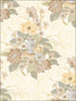 Dynasty Floral fabric in metallic pearl color - pattern number AI40005 - by Seabrook in the Koi collection
