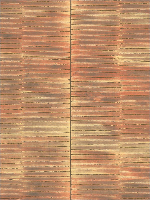 Dynasty Bamboo fabric in spice and metallic gold color - pattern number AI41300 - by Seabrook in the Koi collection