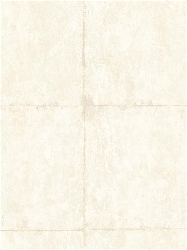 Great Wall Blocks fabric in metallic silver and off white color - pattern number AI42101 - by Seabrook in the Koi collection