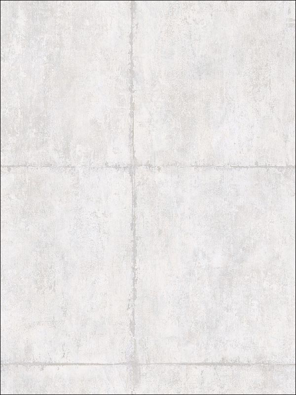 Great Wall Blocks fabric in metallic silver and grey color - pattern number AI42102 - by Seabrook in the Koi collection