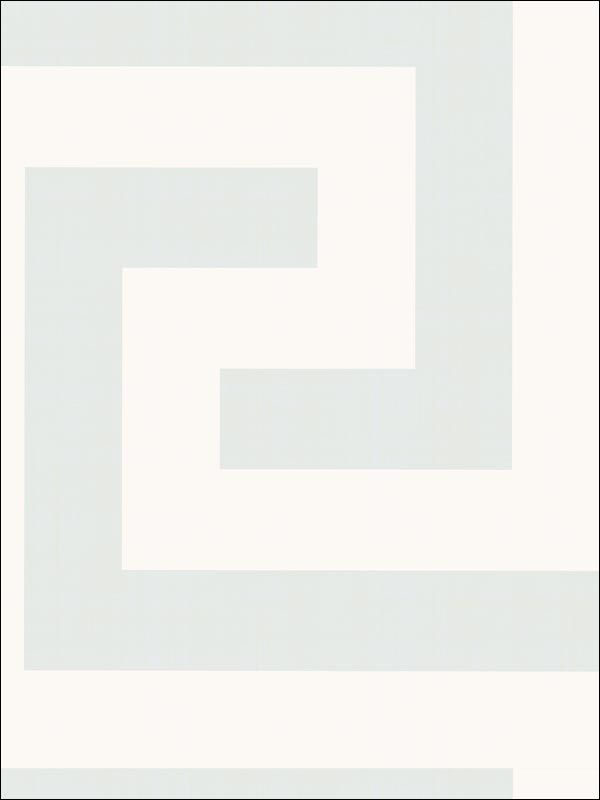 Vogue fabric in baby blue and off white color - pattern number NE50002 - by Seabrook in the Nouveau Luxe collection