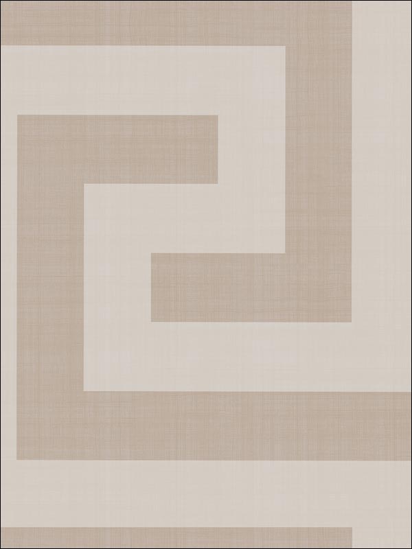 Vogue fabric in metallic silver and taupe color - pattern number NE50008 - by Seabrook in the Nouveau Luxe collection