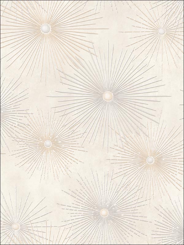 Catwalk fabric in metallic silver and gray color - pattern number NE51008 - by Seabrook in the Nouveau Luxe collection