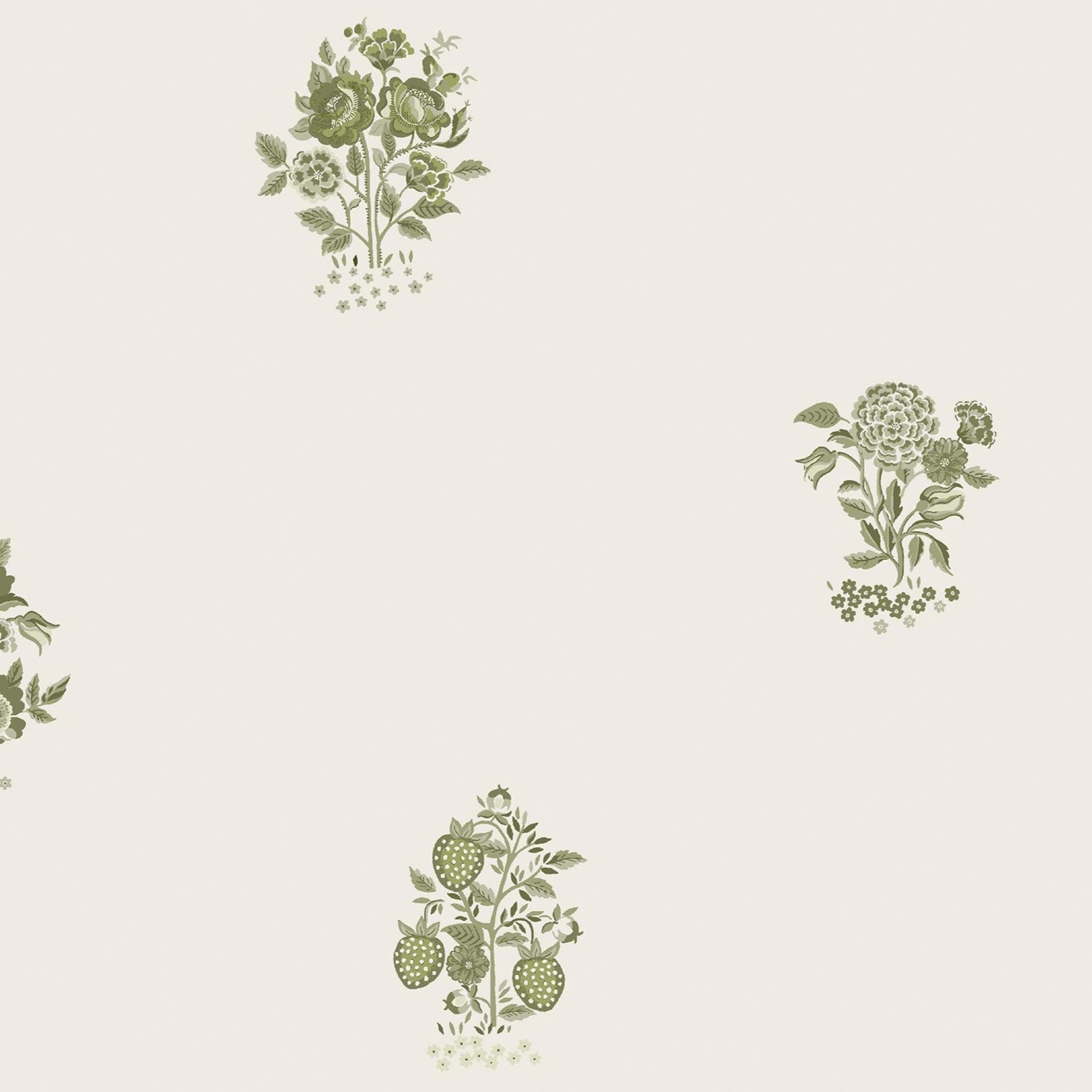 Kingdom Posey Wallpaper in cream color - pattern number 145322 - by Cath Kidston in the Cath Kidston SS26 collection