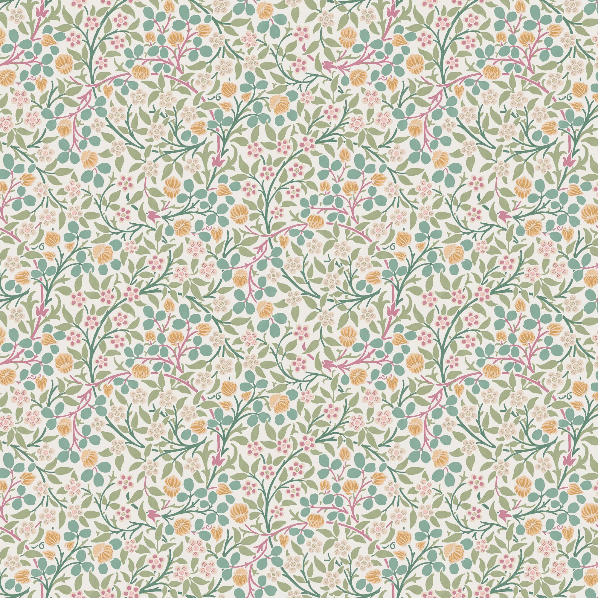 Clover Wallpaper in spring garden color - pattern number 145683 - by William Morris in the William Morris at Home SS26 collection