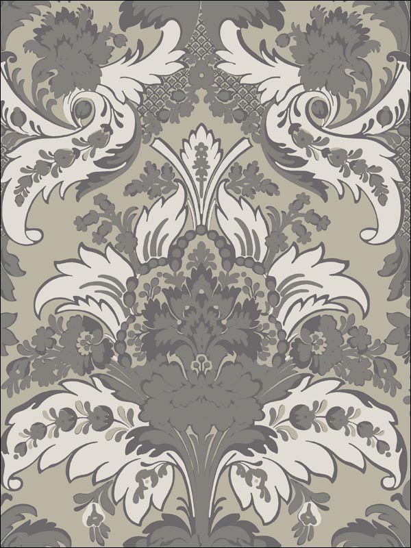 Aldwych wallpaper in silver and white color - pattern number 94/5026.CS.0 - by Cole and Son in the Albemarle collection