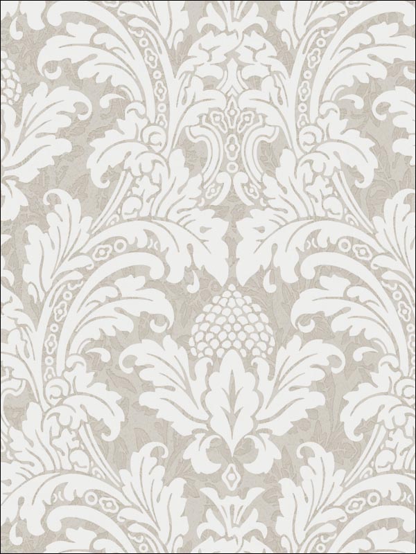 Blake wallpaper in white and silver color - pattern number 94/6035.CS.0 - by Cole and Son in the Albemarle collection
