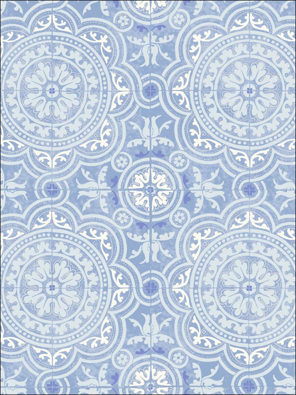 Piccadilly wallpaper in soft blue color - pattern number 94/8042.CS.0 - by Cole and Son in the Albemarle collection