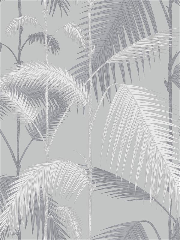Palm Jungle fabric in lilac and grey color - pattern number 95/1007.CS.0 - by Cole and Son in the Contemporary Restyled collection