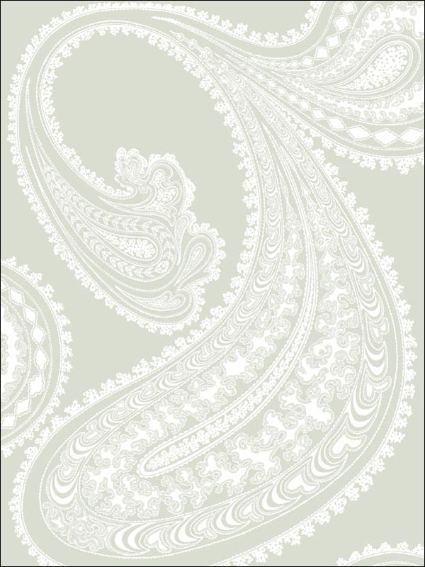 Rajapur fabric in white olive color - pattern number 95/2063.CS.0 - by Cole and Son in the Contemporary Restyled collection