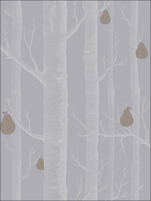 Woods and Pears wallpaper in slate silver color - pattern number 95/5030.CS.0 - by Cole and Son in the Contemporary Restyled collection