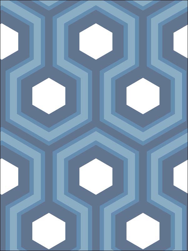 Hicks Grand fabric in blue color - pattern number 95/6035.CS.0 - by Cole and Son in the Contemporary Restyled collection