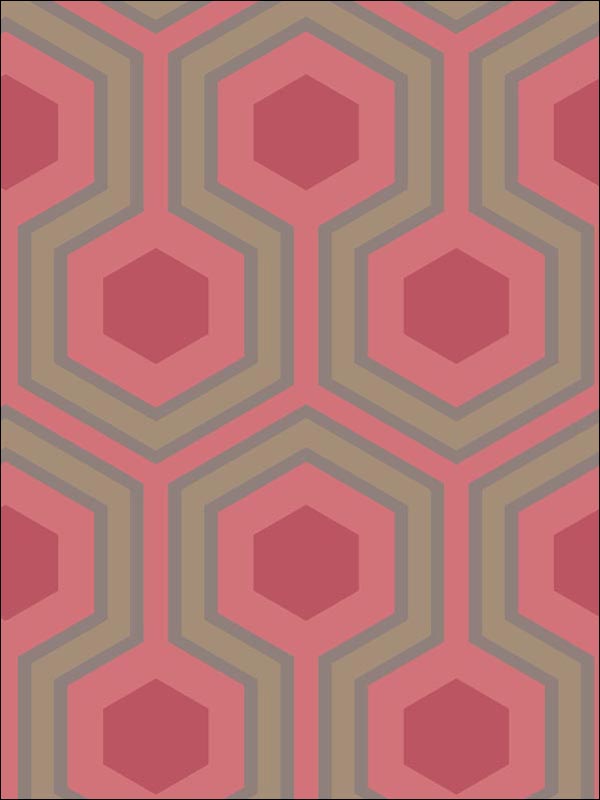Hicks Grand fabric in red color - pattern number 95/6038.CS.0 - by Cole and Son in the Contemporary Restyled collection