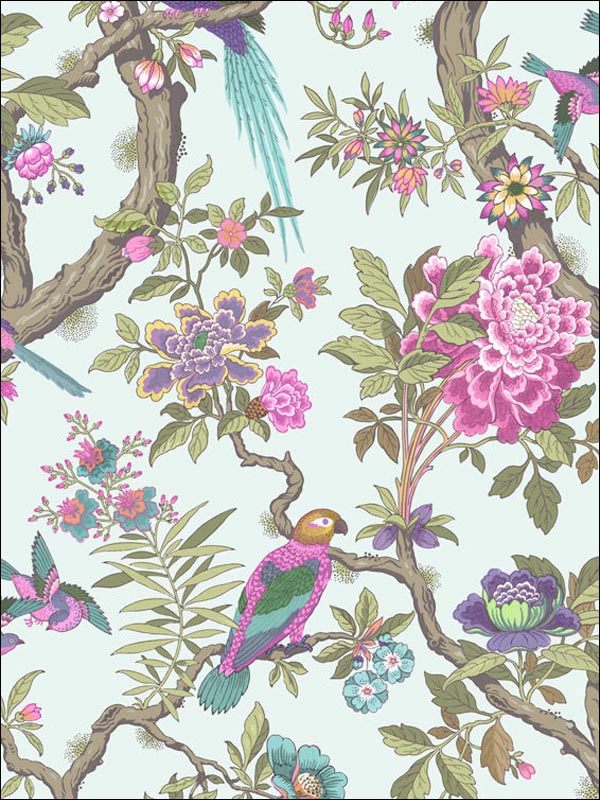 Fontainebleau fabric in rose color - pattern number 99/12051.CS.0 - by Cole and Son in the Folie collection