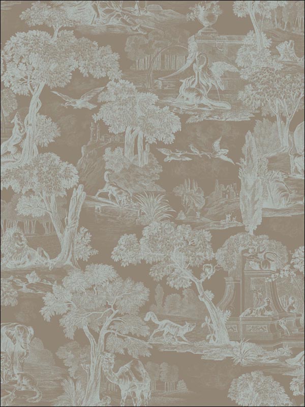 Versailles fabric in teal color - pattern number 99/15063.CS.0 - by Cole and Son in the Folie collection