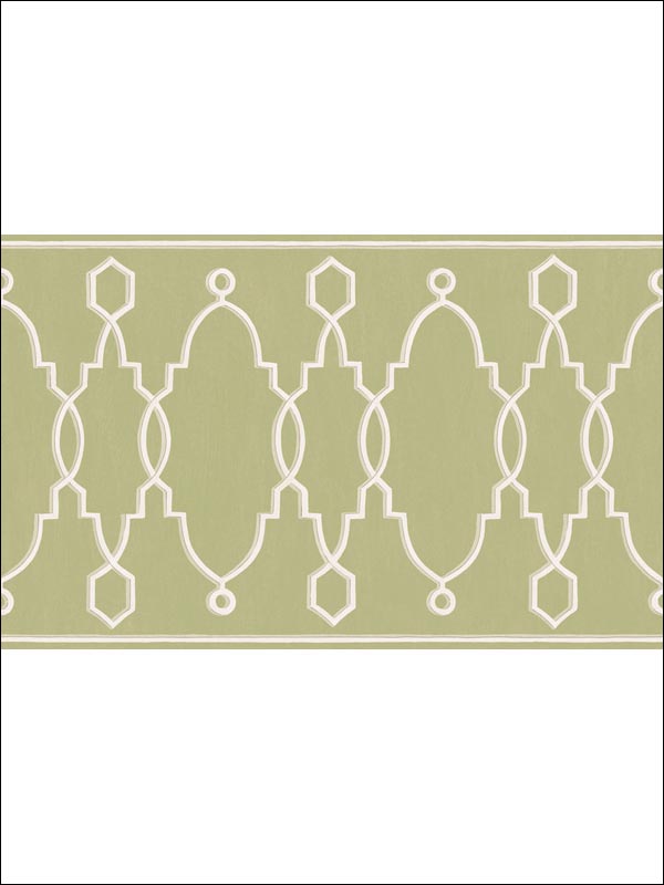 Parterre Border fabric in leaf green color - pattern number 99/3012.CS.0 - by Cole and Son in the Folie collection
