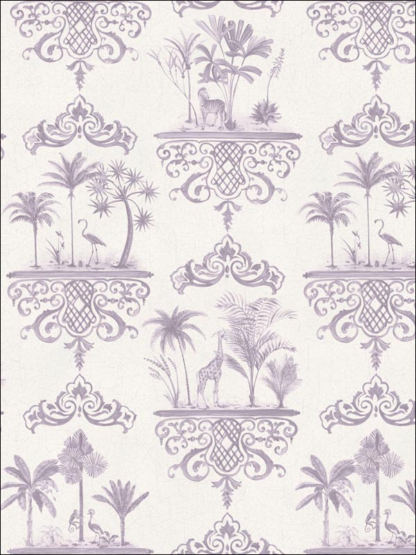Rousseau fabric in dove color - pattern number 99/9038.CS.0 - by Cole and Son in the Folie collection