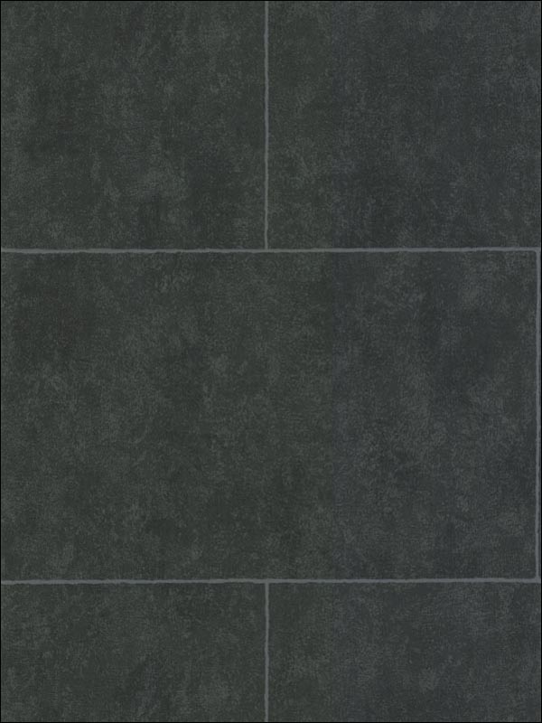 Stone Block fabric in black color - pattern number 92/6032.CS.0 - by Cole and Son in the Foundation collection