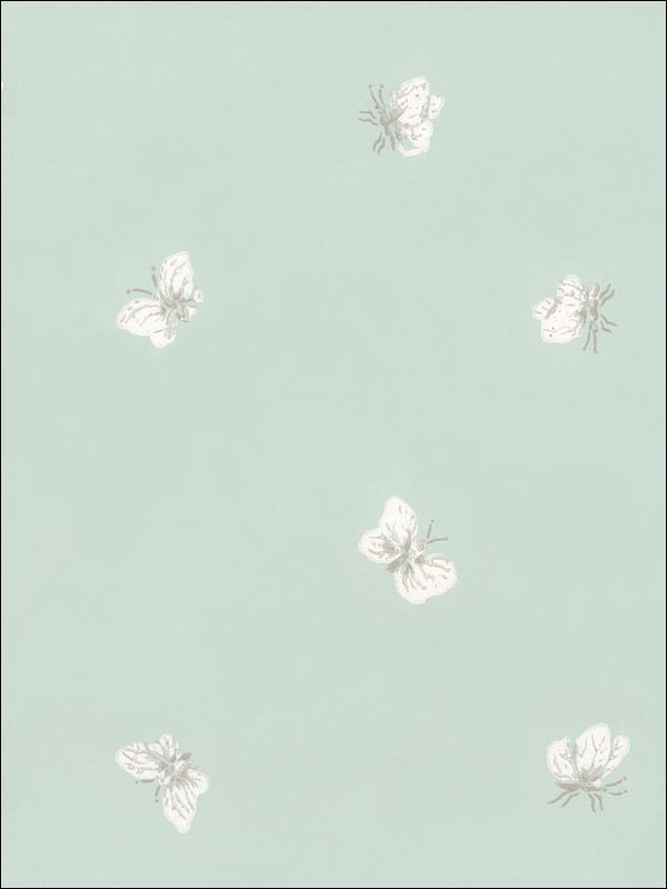 Peaseblossom fabric in duck egg color - pattern number 103/10032.CS.0 - by Cole and Son in the Whimsical collection