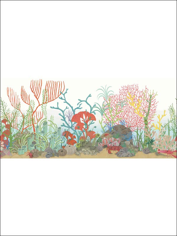 Archipelago fabric in multi colour color - pattern number 103/12054.CS.0 - by Cole and Son in the Whimsical collection