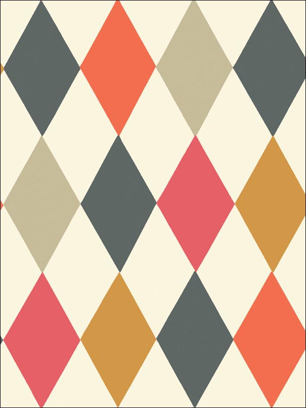 Punchinello fabric in multi colour color - pattern number 103/2006.CS.0 - by Cole and Son in the Whimsical collection