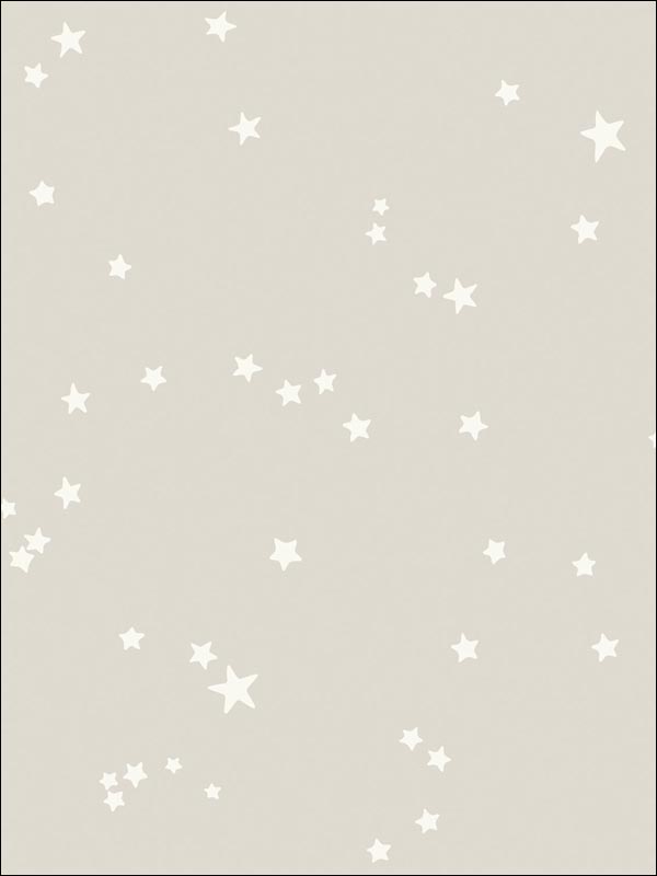 Stars wallpaper in grey and white color - pattern number 103/3012.CS.0 - by Cole and Son in the Whimsical collection