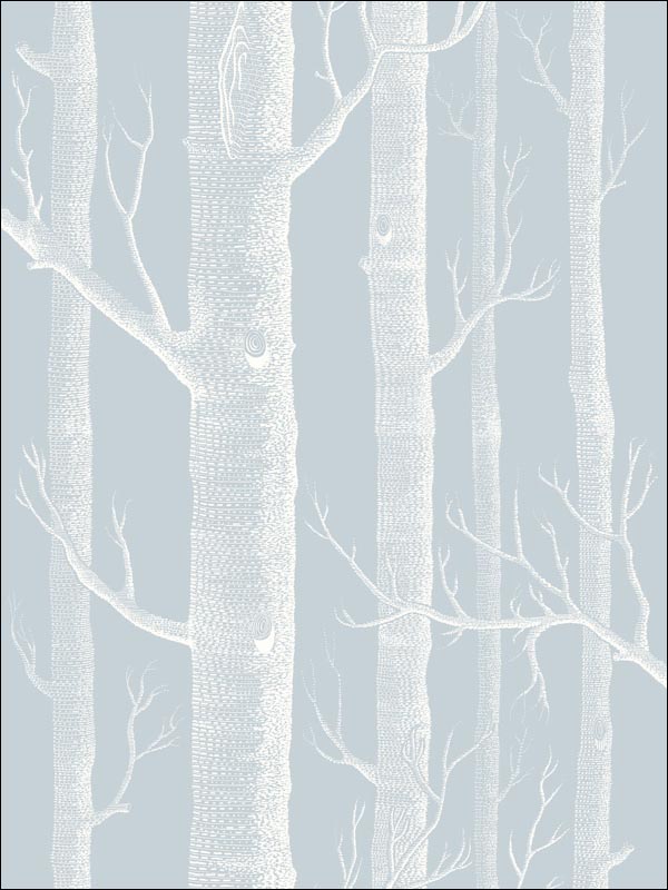 Woods fabric in powder blue color - pattern number 103/5022.CS.0 - by Cole and Son in the Whimsical collection