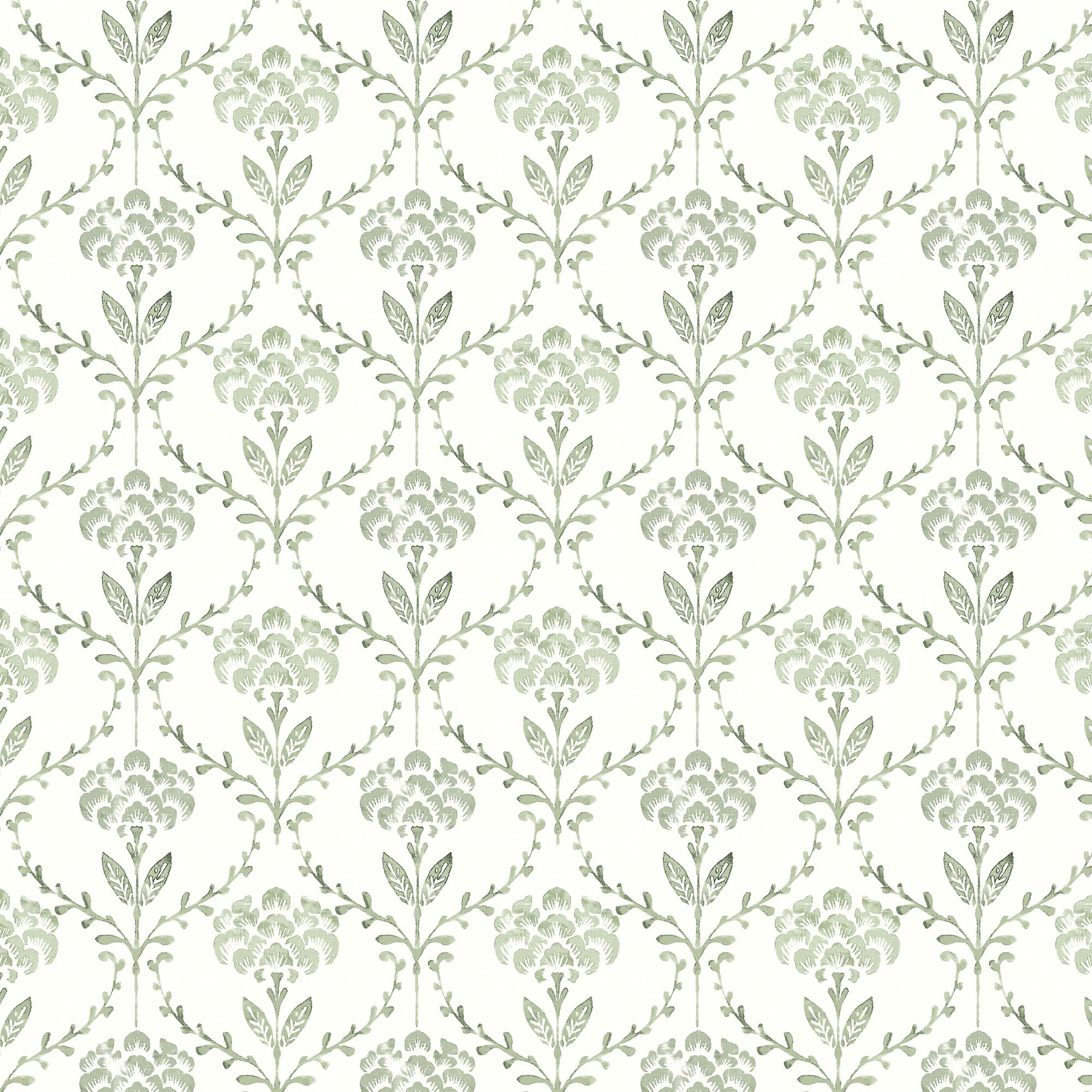 Chateau Fleur Basketweave Wallpaper in green color - pattern number 146793 - by Martha Stewart in the Martha Stewart AW26 collection