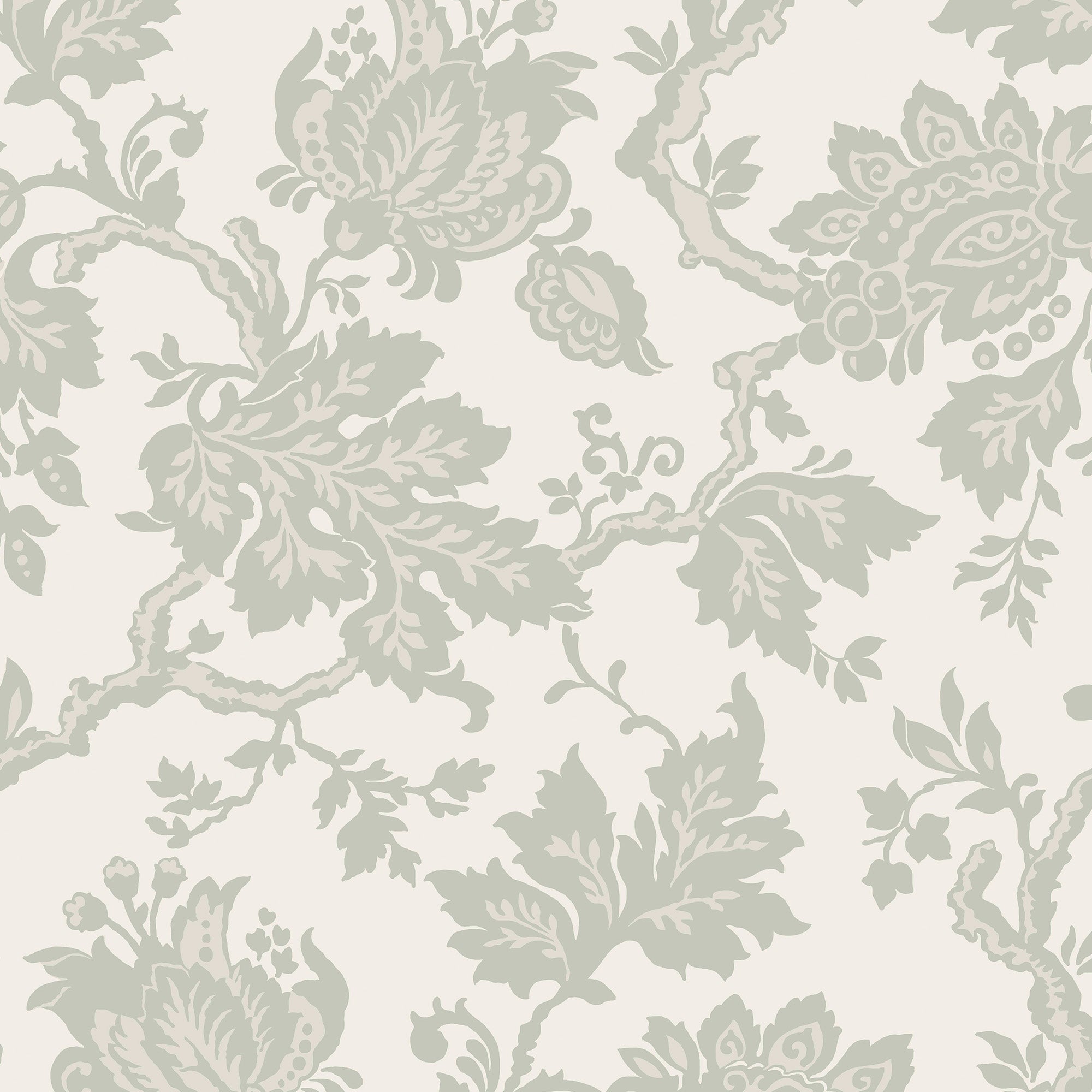 Jacobean Wallpaper in fennel seed color - pattern number 146805 - by Martha Stewart in the Martha Stewart AW26 collection