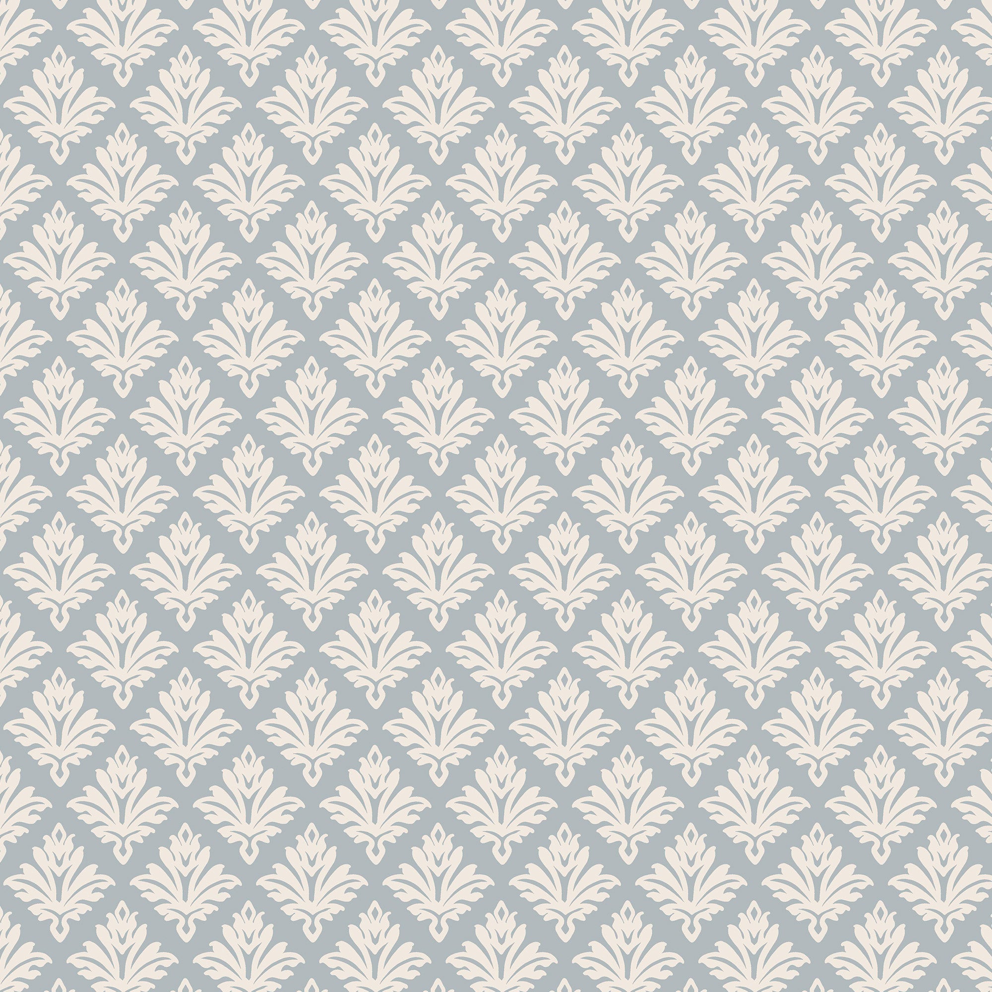 Artisan Floral Wallpaper in mineral blue color - pattern number 146813 - by Martha Stewart in the Martha Stewart AW26 collection