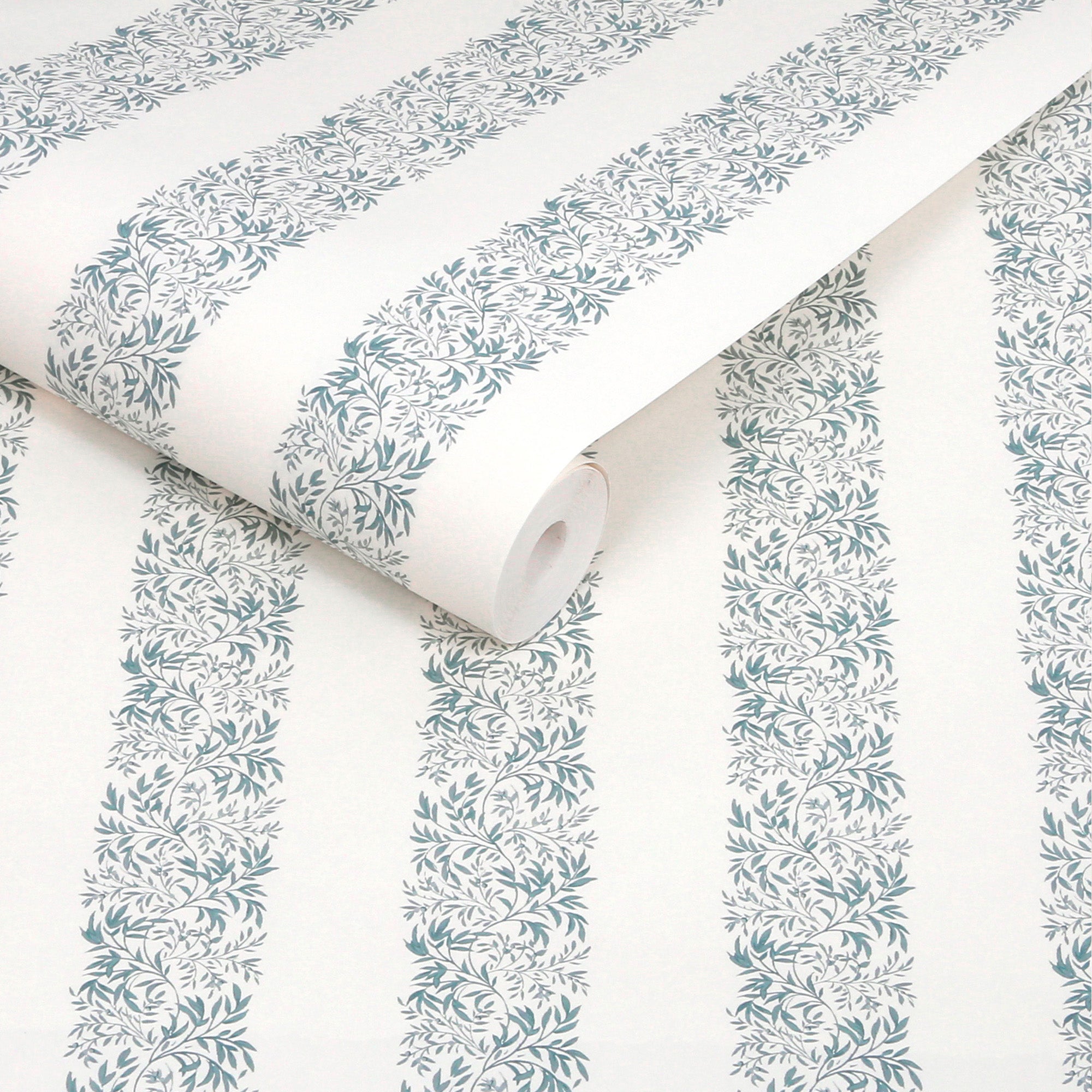 Heritage Garden Stripe Wallpaper in tarn color - pattern number 146818 - by Martha Stewart in the Martha Stewart AW26 collection