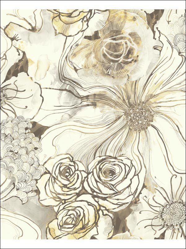 Lambton fabric in brown and taupe color - pattern number CR40506 - by Carl Robinson in the Carl Robinson 12 Art collection
