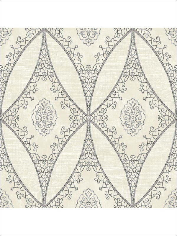Lavender wallpaper in black color - pattern number CR42500 - by Carl Robinson in the Carl Robinson 12 Art collection