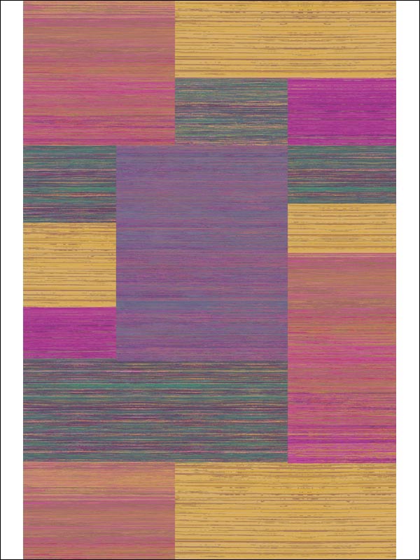 Leamington 4 Panel mural in multicolor color - pattern number CR43001M - by Carl Robinson in the Carl Robinson 12 Art collection