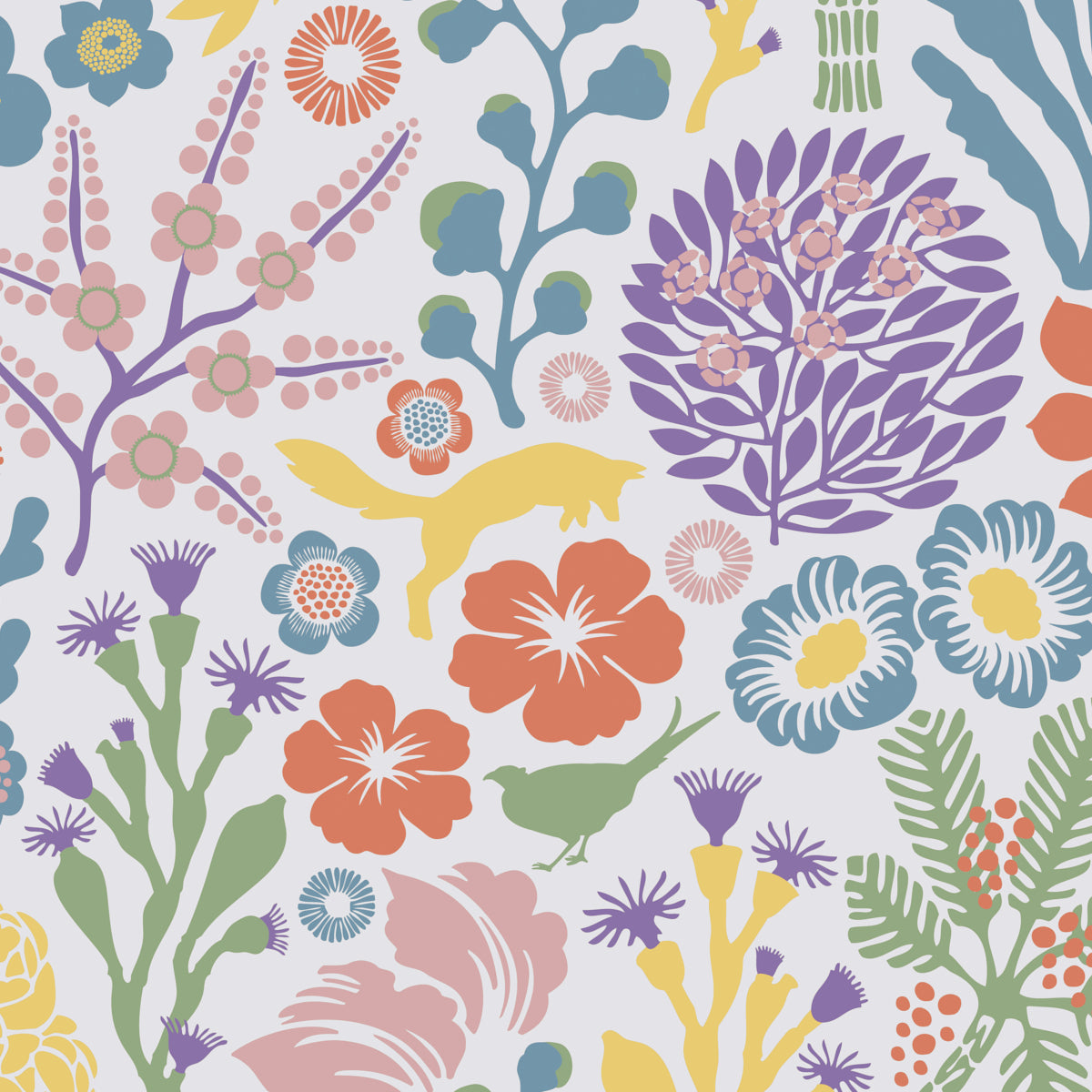 Ravdunge wallpaper in ivory multi color - pattern number 1473 - by Schumacher in the Borastapeter collection