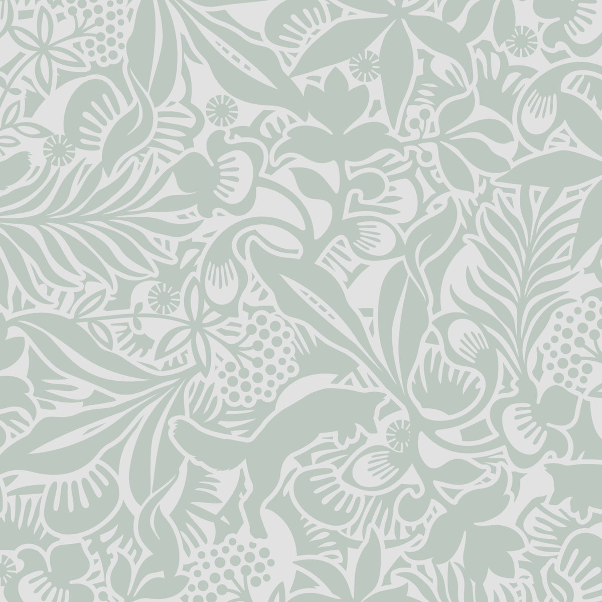Fantasia Garden wallpaper in mineral color - pattern number 1478 - by Schumacher in the Borastapeter collection