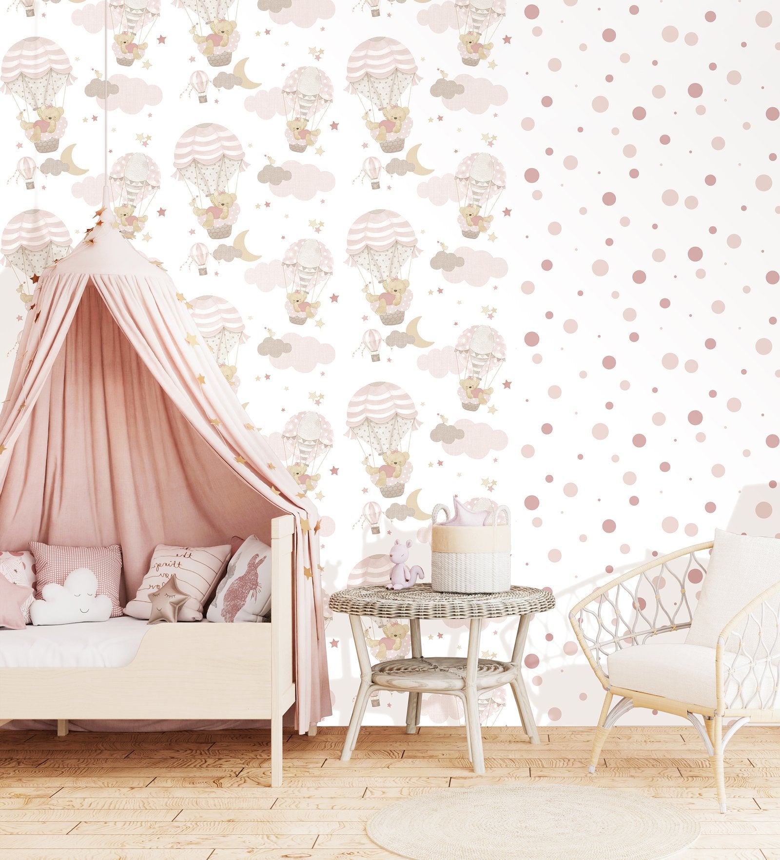 Kids wallpaper in pink color - pattern number 14824 - by Galerie in the Little Explorers 2 collection