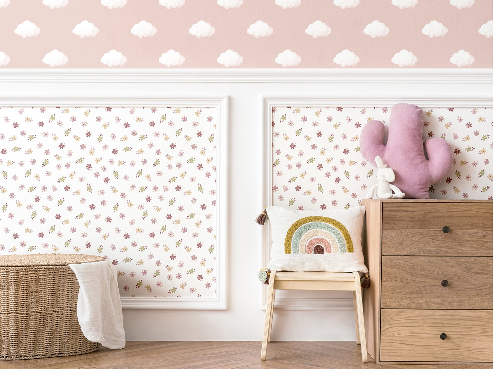 Motif wallpaper in pink color - pattern number 14834 - by Galerie in the Little Explorers 2 collection