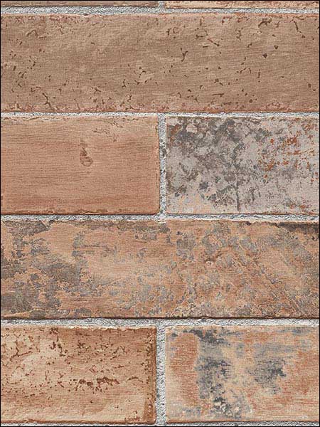 Swiss Brick fabric in red brown color - pattern number LL29534 - by Patton Norwall in the Texture Style 2 collection