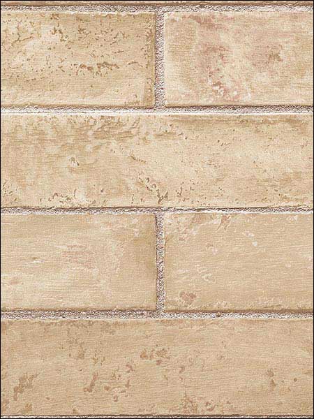 Swiss Brick fabric in cream camel tan dark brown color - pattern number TE29327 - by Patton Norwall in the Texture Style 2 collection